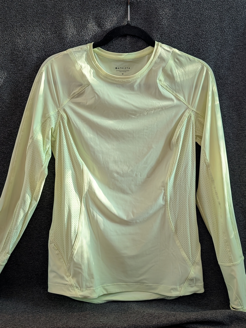 Athleta Women's Long-Sleeve Active Crew Top — Pale Yellow